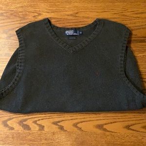 Polo Ralph Lauren- charcoal gray sweater vest XL